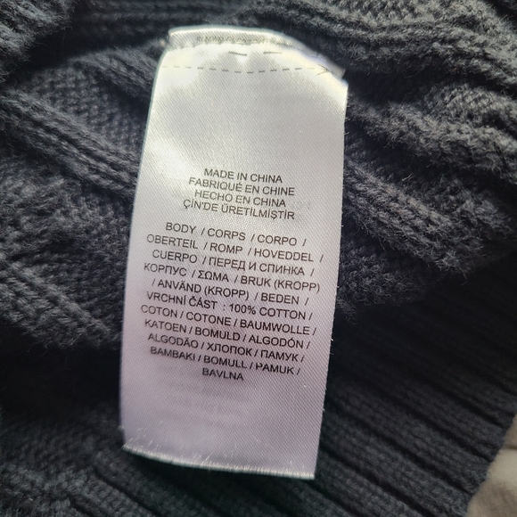 Ralph Lauren Buckle Sweater Womens Size L Cable Knit Preppy Equestrian READ FLAW - Picture 10 of 16